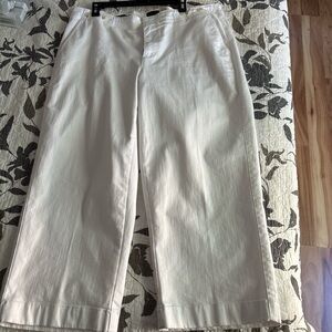 Talbots Off-White Wide Leg Pants